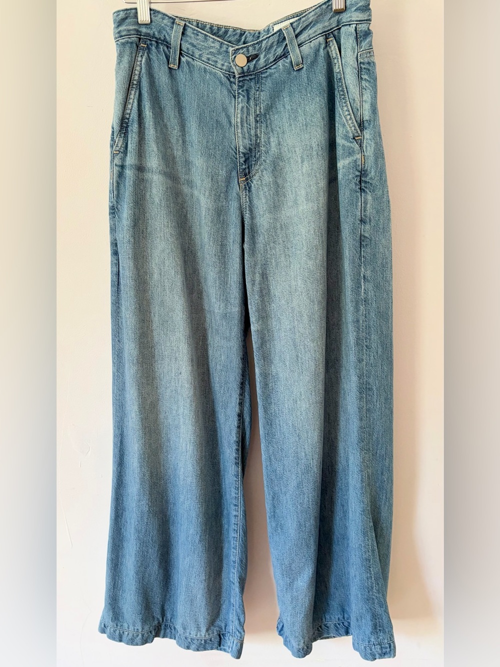 AG Adriano Goldeschmied Stella Palazzo Jeans Waist 26 Excellent Condition